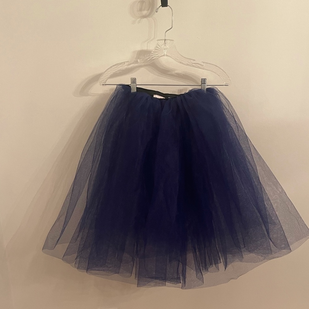 Capezio tulle dance ballet skirt blue